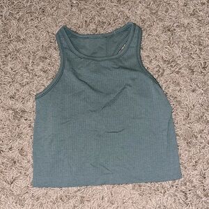 Teal Lululemon ribbed align tank